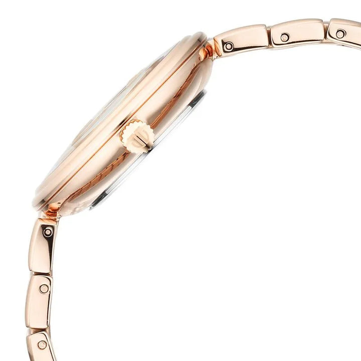 Titan Aura 95240WM01 Rose Gold Dial Women&