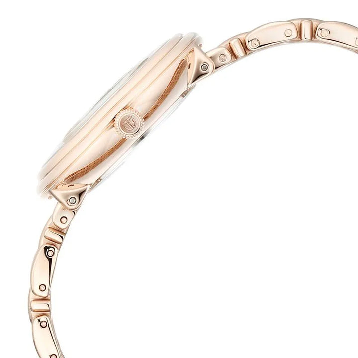 Titan Aura Quartz White Mother of Pearl Dial Women&