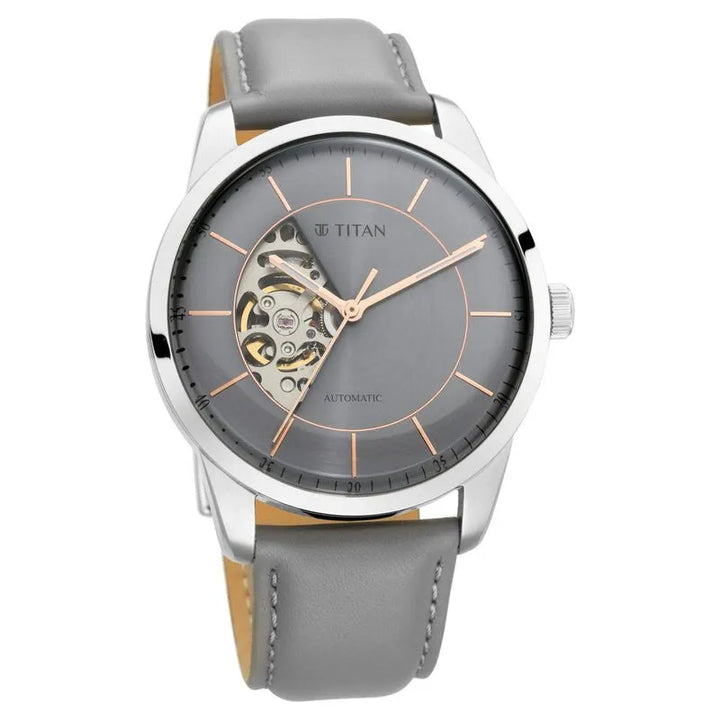 Titan Automatic Sectoral Grey Dial Men&