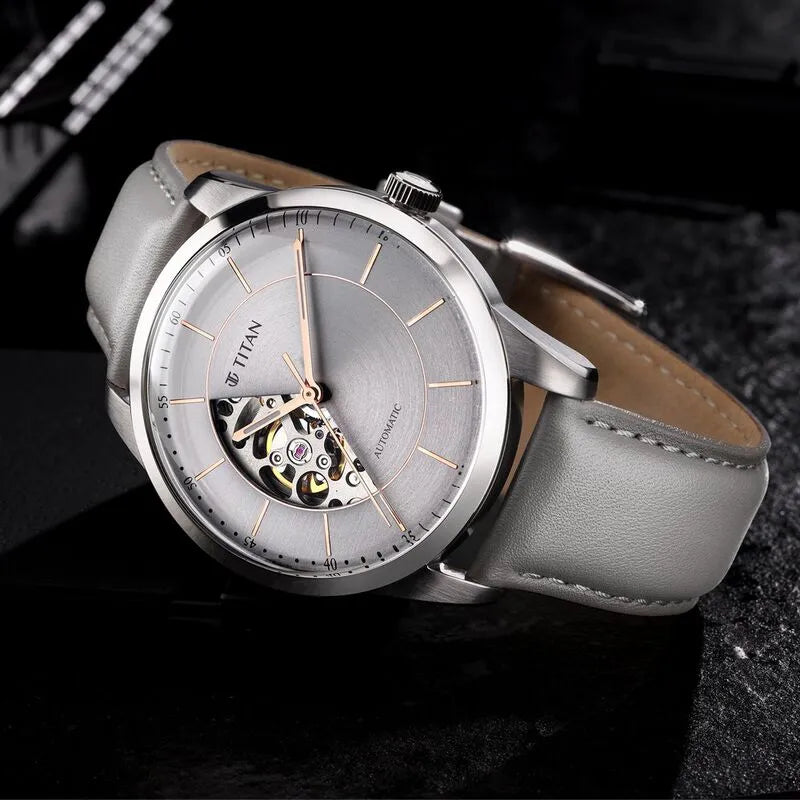 Titan Automatic Sectoral Grey Dial Men&