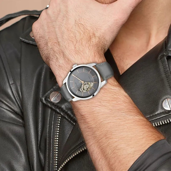 Titan Automatic Sectoral Grey Dial Men&