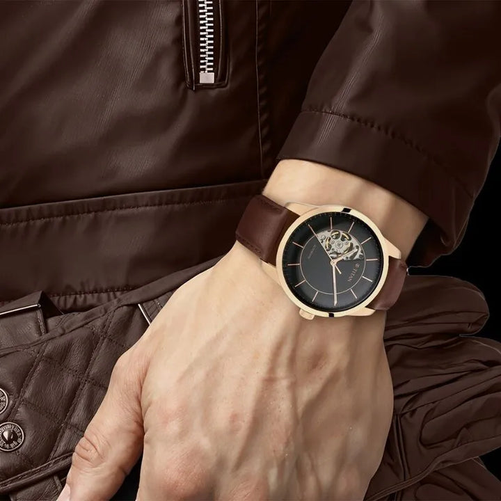 Titan Automatics 90126WL02 Black Dial Men&