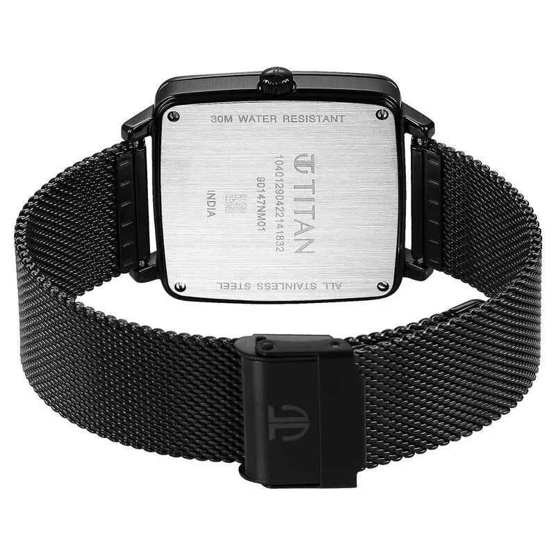 Titan Avant Garde NU90147NM01 Black Dial Men&