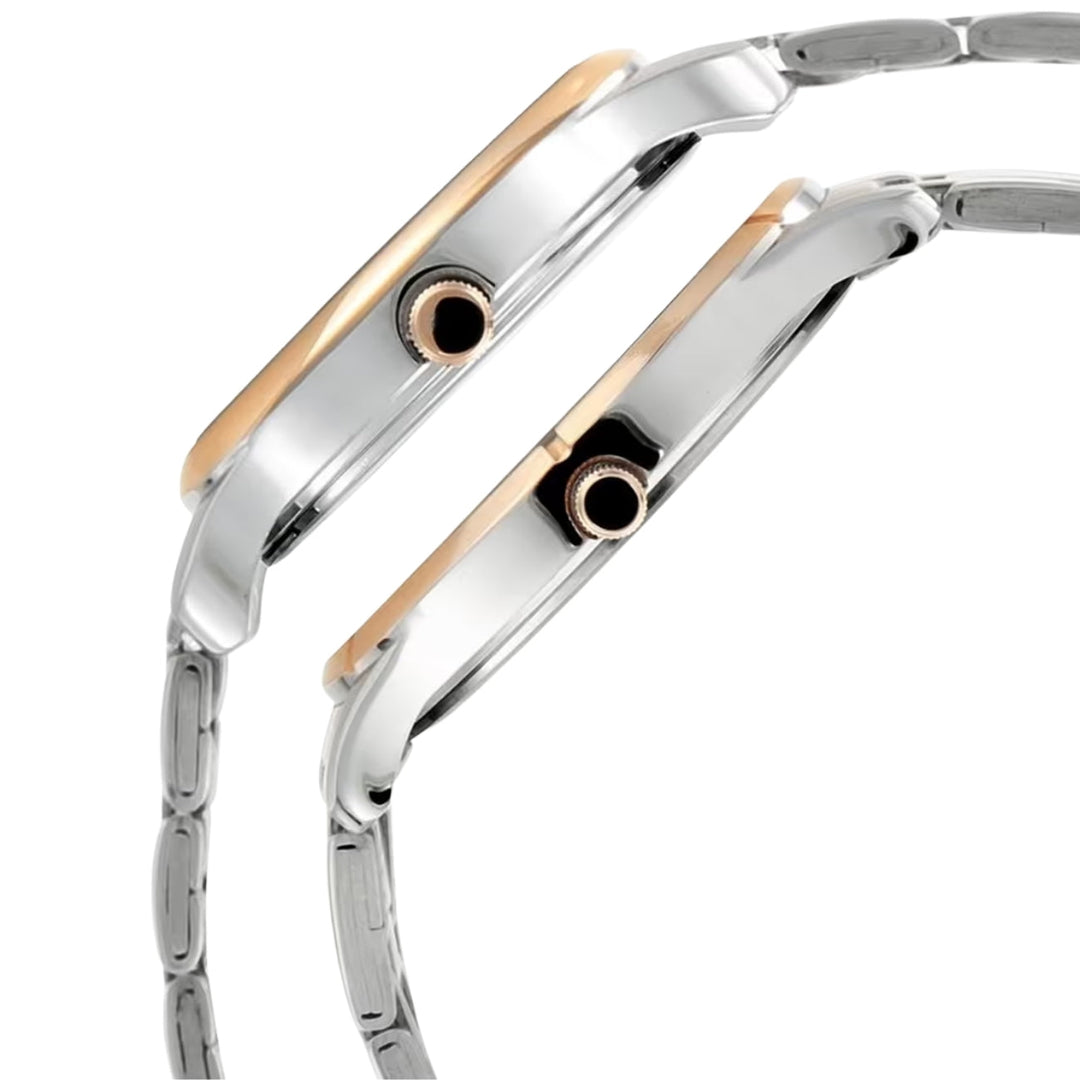 Titan Bandhan NU17752481KM01 Silver Dial Couple Watch