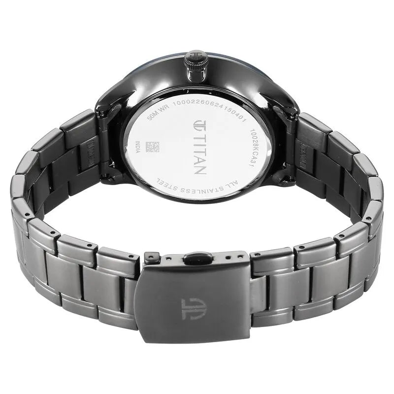 Titan Caelum Sun Moon Sub-Dial Gunmetal Grey Men&