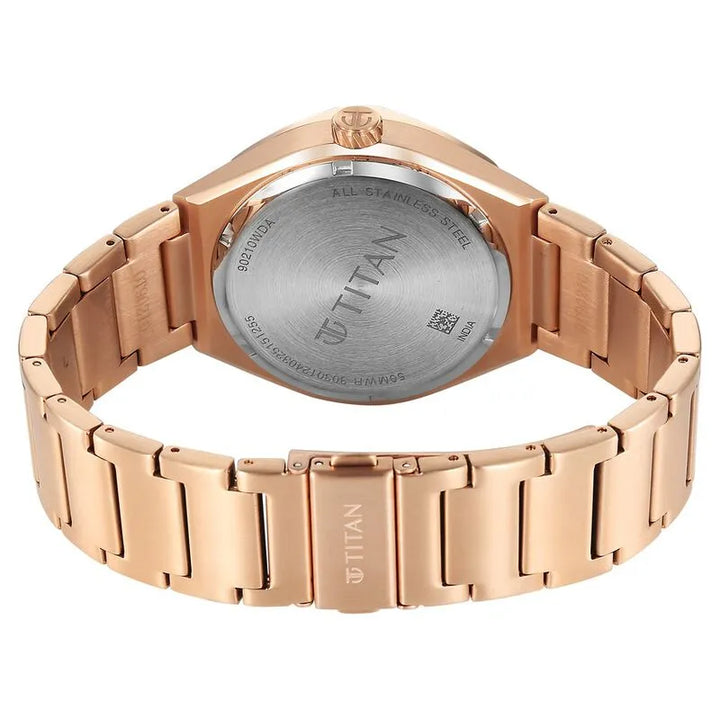 Titan Classique Contour White Dial Men&
