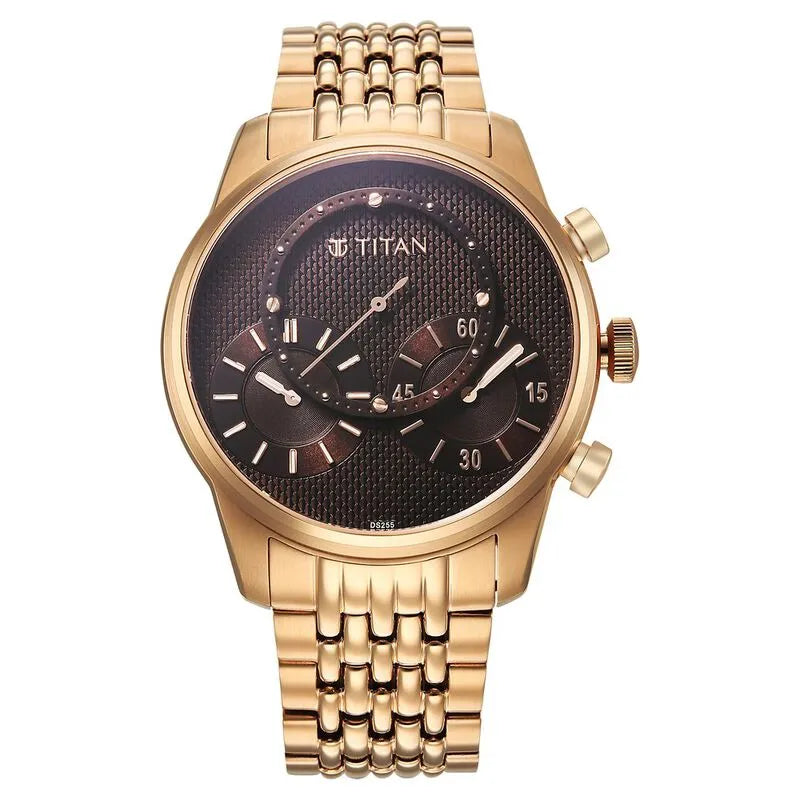 Titan Classique Micromotors 90179WM01 Brown Dial Men&