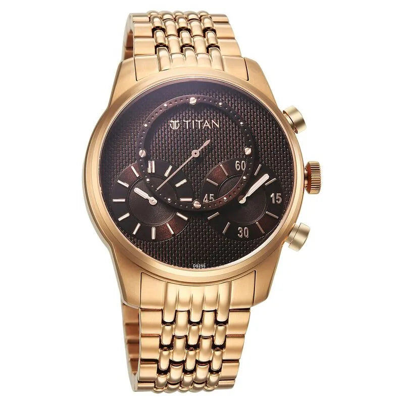 Titan Classique Micromotors 90179WM01 Brown Dial Men&