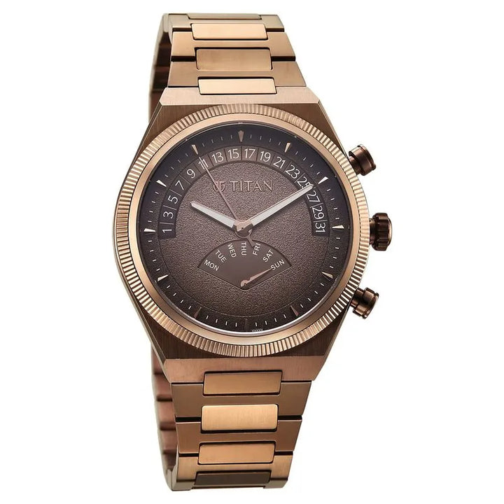 Titan Classique Micromotors NU90180QM01 Brown Dial Men&
