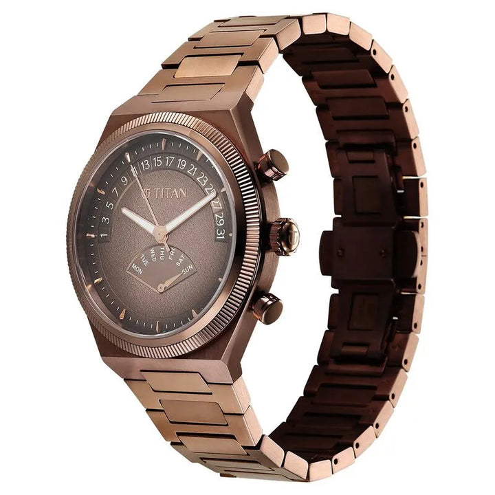 Titan Classique Micromotors NU90180QM01 Brown Dial Men&