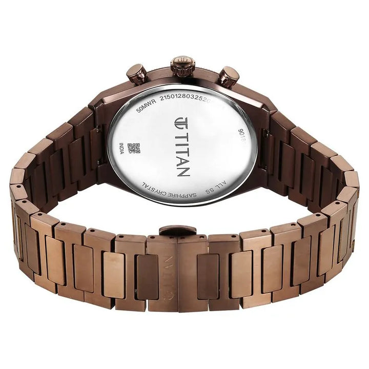 Titan Classique Micromotors NU90180QM01 Brown Dial Men&