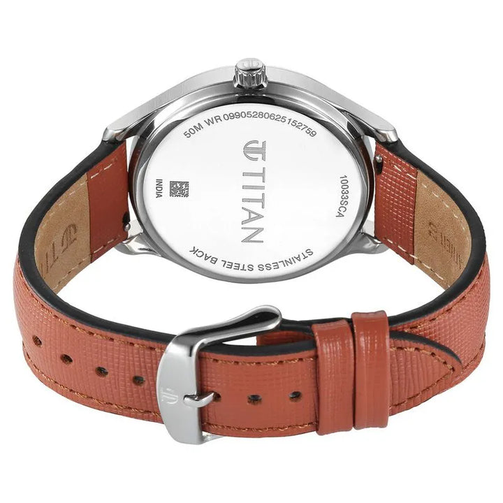 Titan Classique Palette of Time 10033SL04 Rust Orange Dial Men&