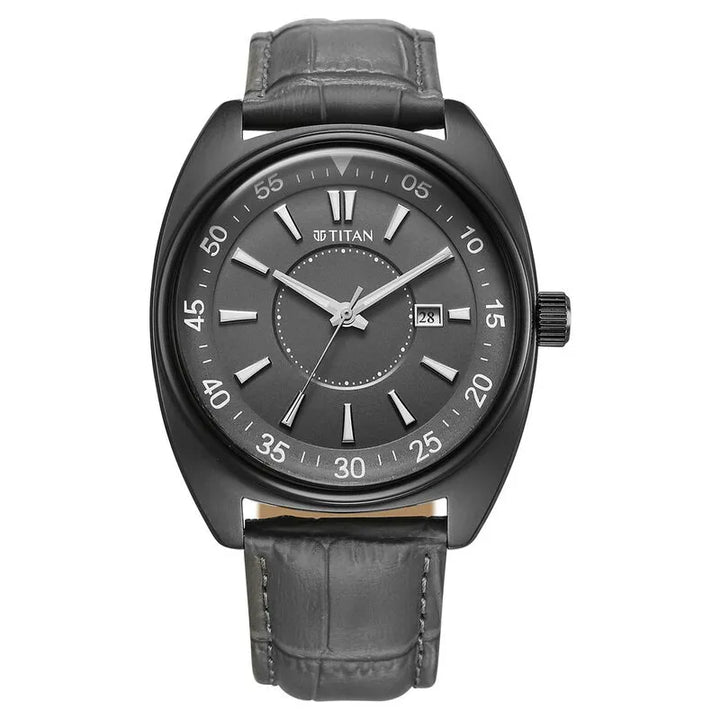 Titan Classique Tonneau 90211QL02 Anthracite Dial Men&