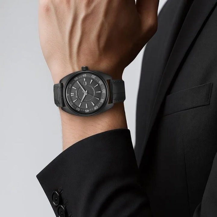 Titan Classique Tonneau 90211QL02 Anthracite Dial Men&