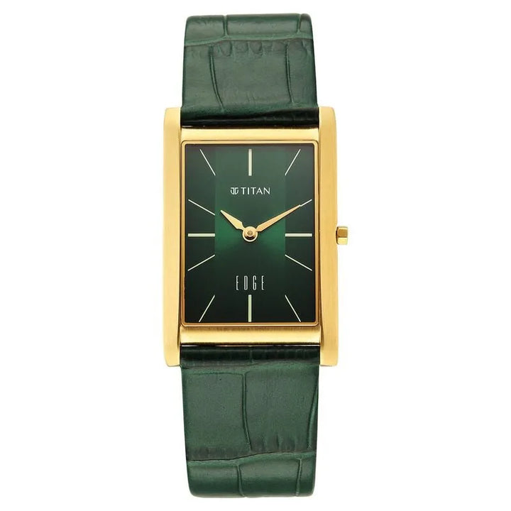 Titan Edge 1043yl11 Green Dial Men&