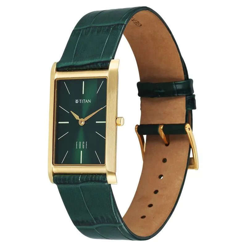 Titan Edge 1043yl11 Green Dial Men&