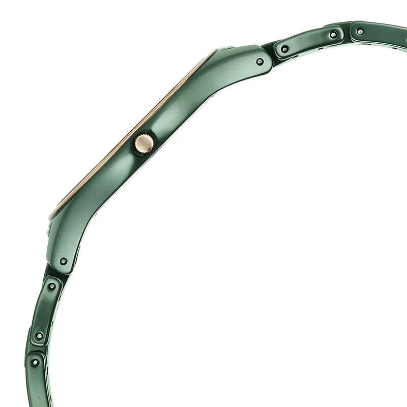 Titan Edge Bicolour 2653KC12 Green Dial Women&