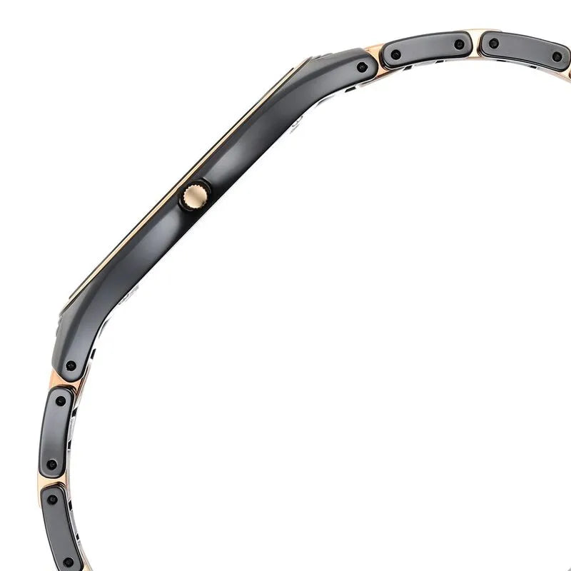 Titan Edge Ceramic Dress with Diamonds Quartz Men&