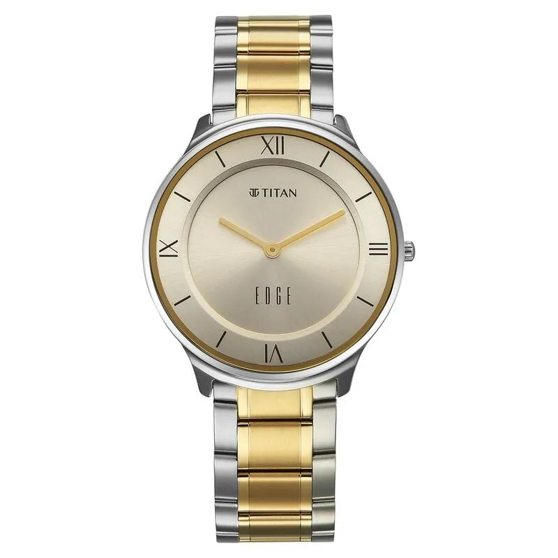 Titan Edge Gleam 1843BM01 Champagne Dial Men&