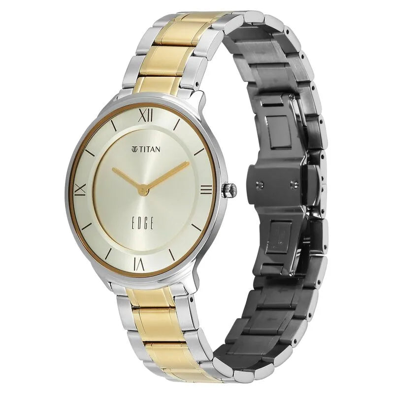 Titan Edge Gleam 1843BM01 Champagne Dial Men&