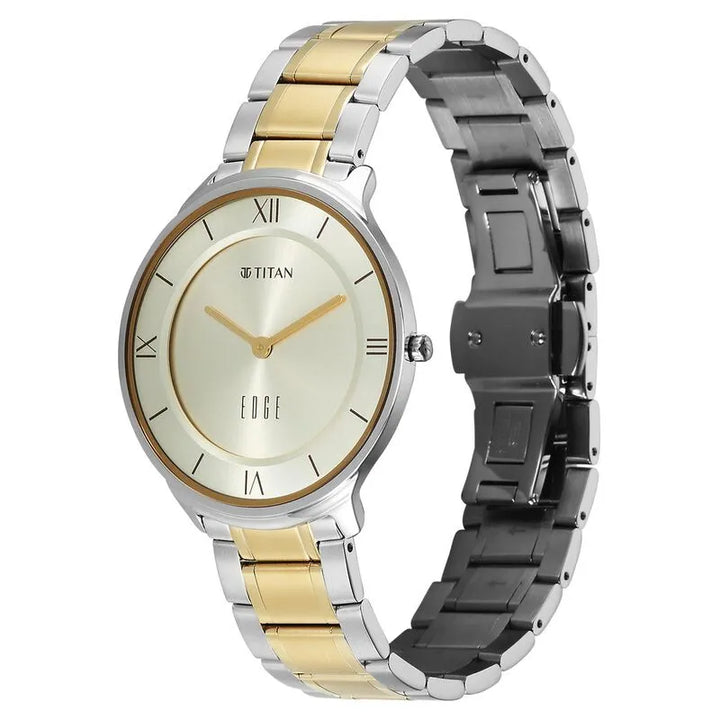 Titan Edge Gleam 1843BM01 Champagne Dial Men&