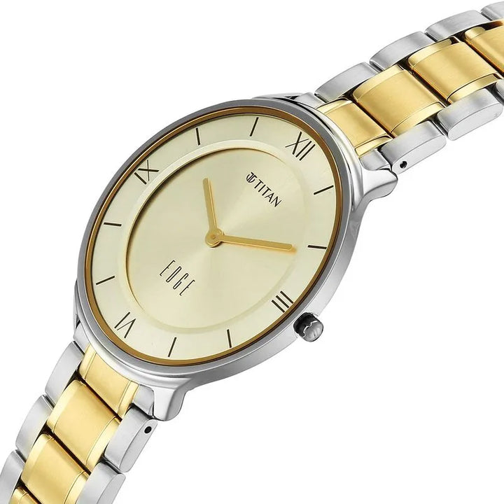 Titan Edge Gleam 1843BM01 Champagne Dial Men&