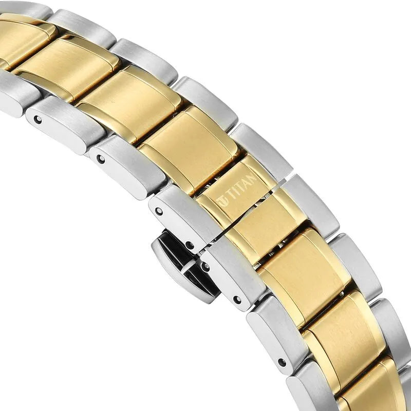 Titan Edge Gleam 1843BM01 Champagne Dial Men&