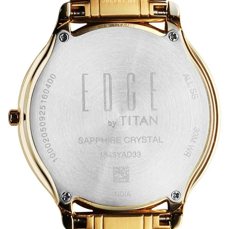 Titan Edge Gleam nu1843ym05 Green Dial Men&