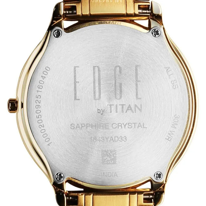Titan Edge Gleam nu1843ym05 Green Dial Men&