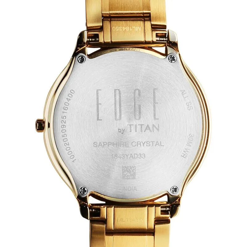 Titan Edge Gleam nu1843ym05 Green Dial Men&