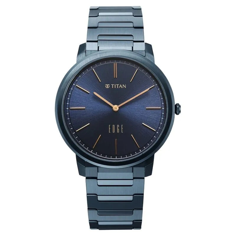 Titan Edge Meister 10065qm03 Blue Dial Men&