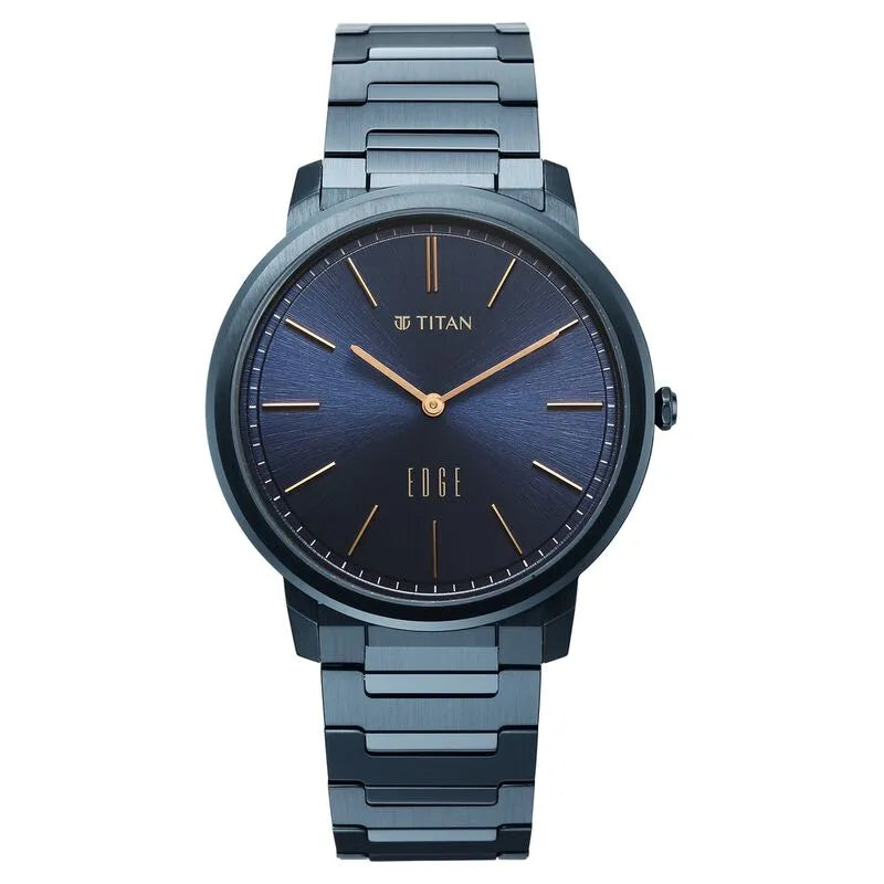 Titan Edge Meister 10065qm03 Blue Dial Men&