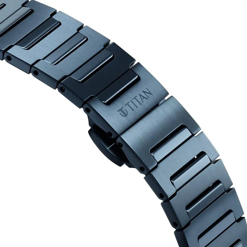 Titan Edge Meister 10065qm03 Blue Dial Men&