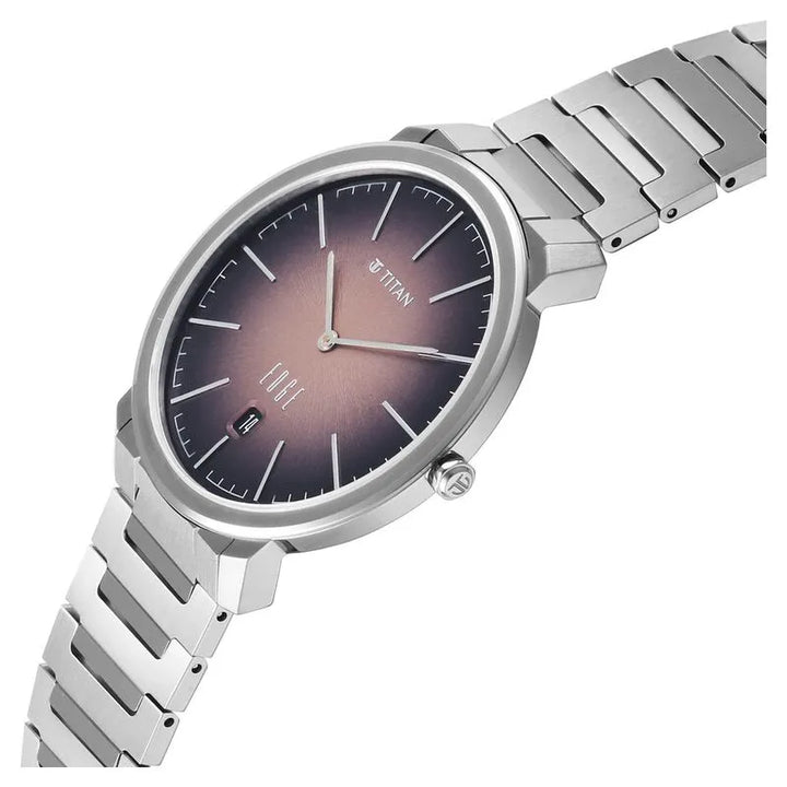 Titan Edge Meister Brown Dial Men&