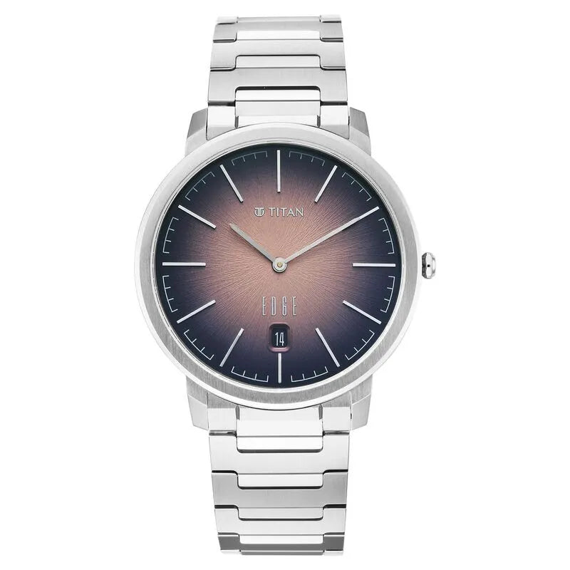 Titan Edge Meister Brown Dial Men&