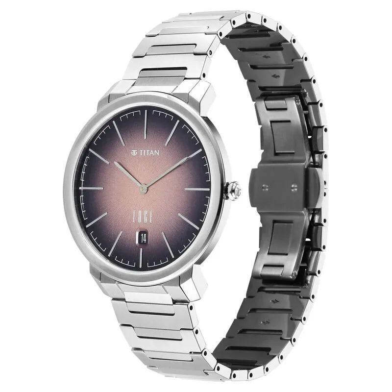 Titan Edge Meister Brown Dial Men&