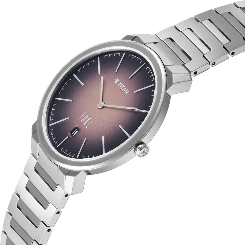 Titan Edge Meister Brown Dial Men&