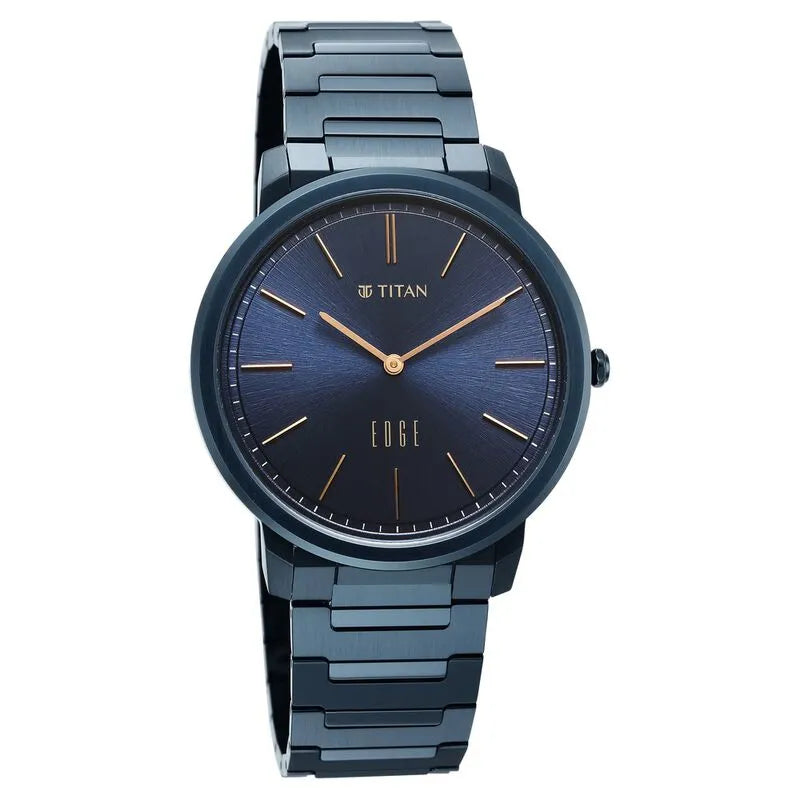 Titan Edge Meister Quartz Blue Dial Men&