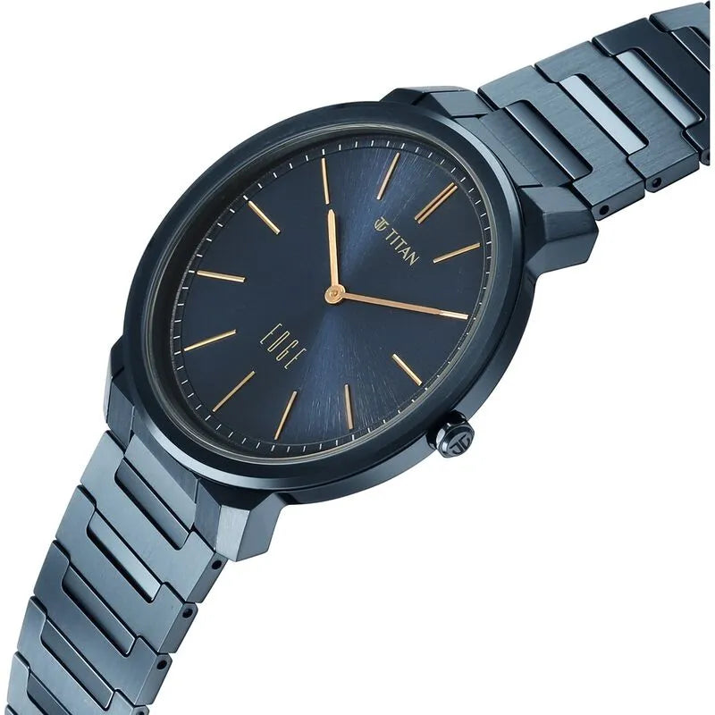 Titan Edge Meister Quartz Blue Dial Men&