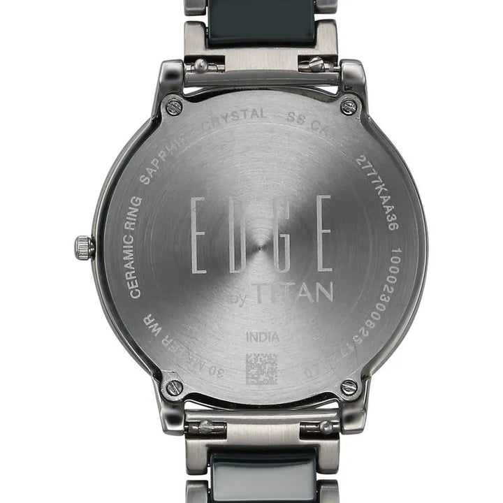 Titan Edge Melange NU2777KD06 Green Dial Women&