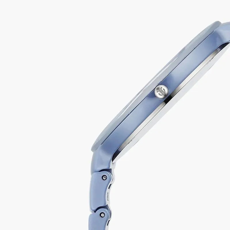 Titan Edge Squircle Blue Dial Women&