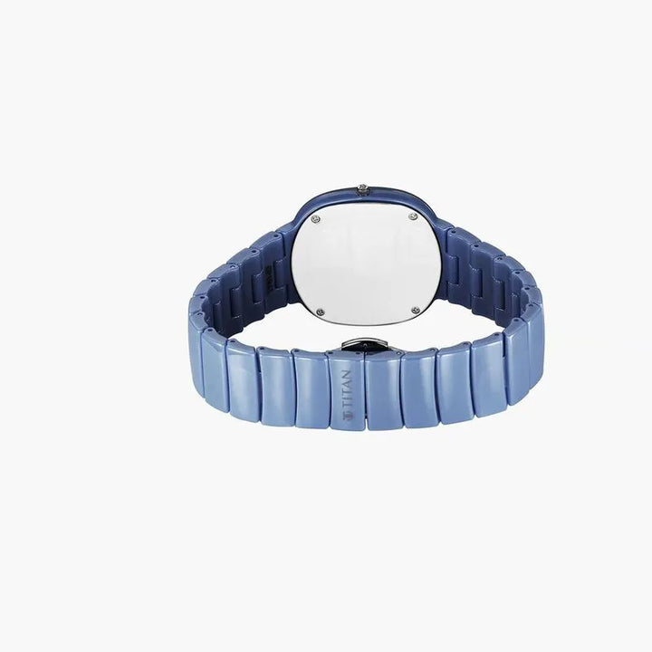 Titan Edge Squircle Blue Dial Women&