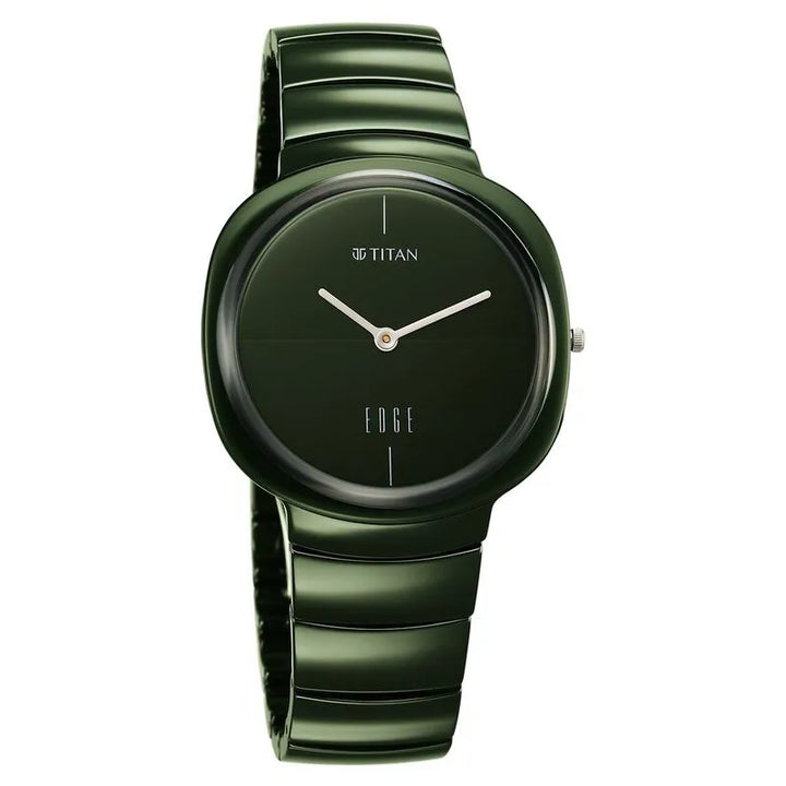 Titan Edge Squircle Camo Green Dial Unisex Watch 1841QC05