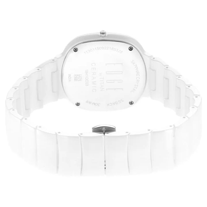 Titan Edge Squircle nu1841qc03 White Dial Unisex Watch