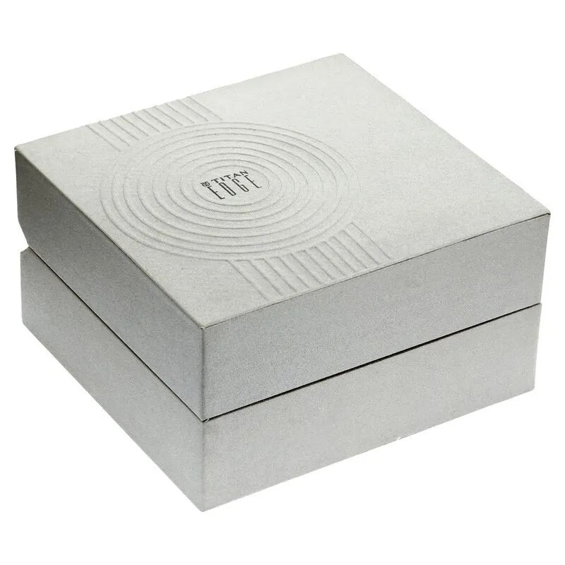 Titan Edge Squircle nu1841qc03 White Dial Unisex Watch