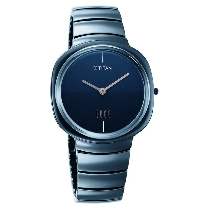 Titan Edge Squircle Quartz Atlantic Blue Ceramic Unisex Watch NU1841QC04
