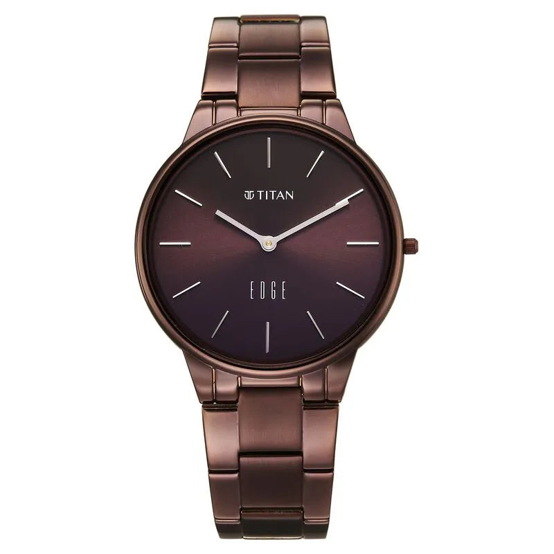 Titan Edge Velora Quartz Analog Brown Dial Women&
