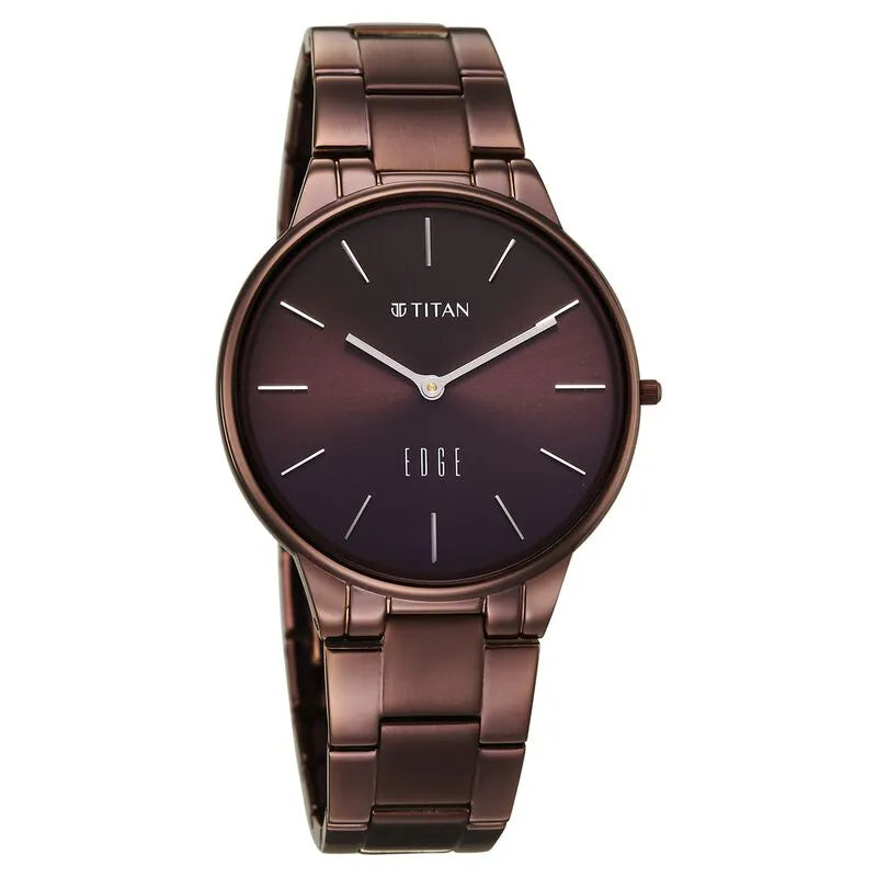 Titan Edge Velora Quartz Analog Brown Dial Women&