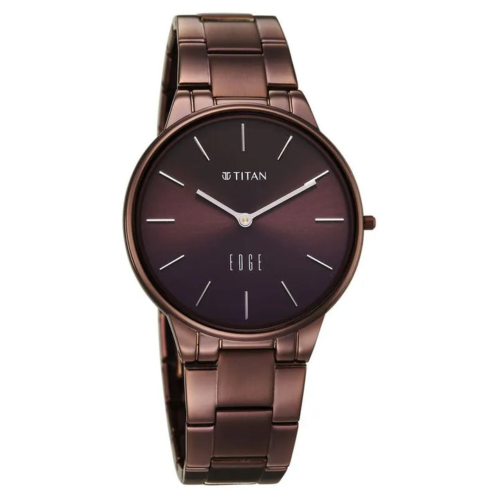 Titan Edge Velora Quartz Analog Brown Dial Women&