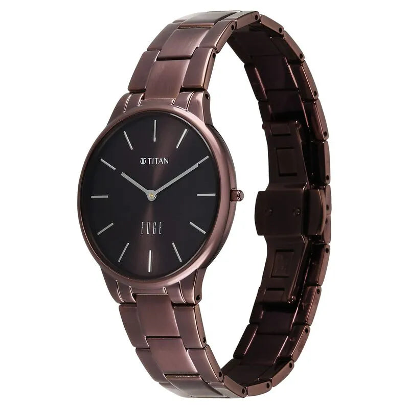 Titan Edge Velora Quartz Analog Brown Dial Women&